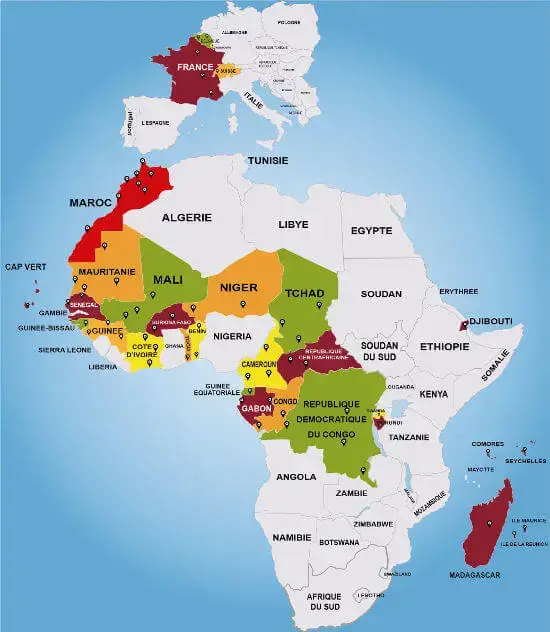 Zones d'intervention